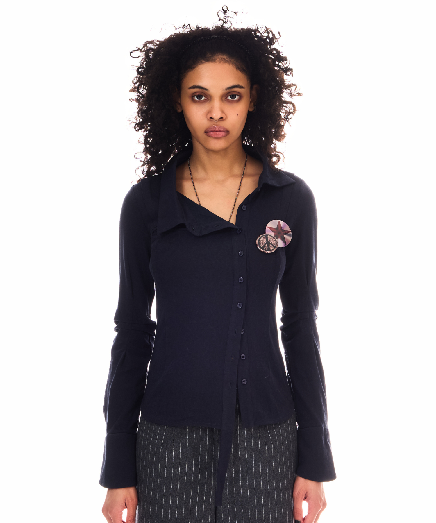 IRREGULAR NECK CUT SHIRT – BEEDEN