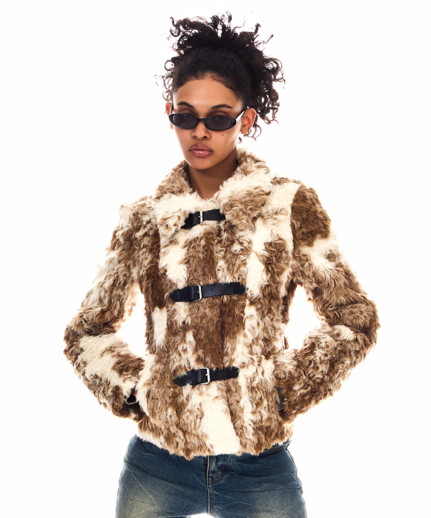 FAUX CURLY FUR JACKET – BEEDEN