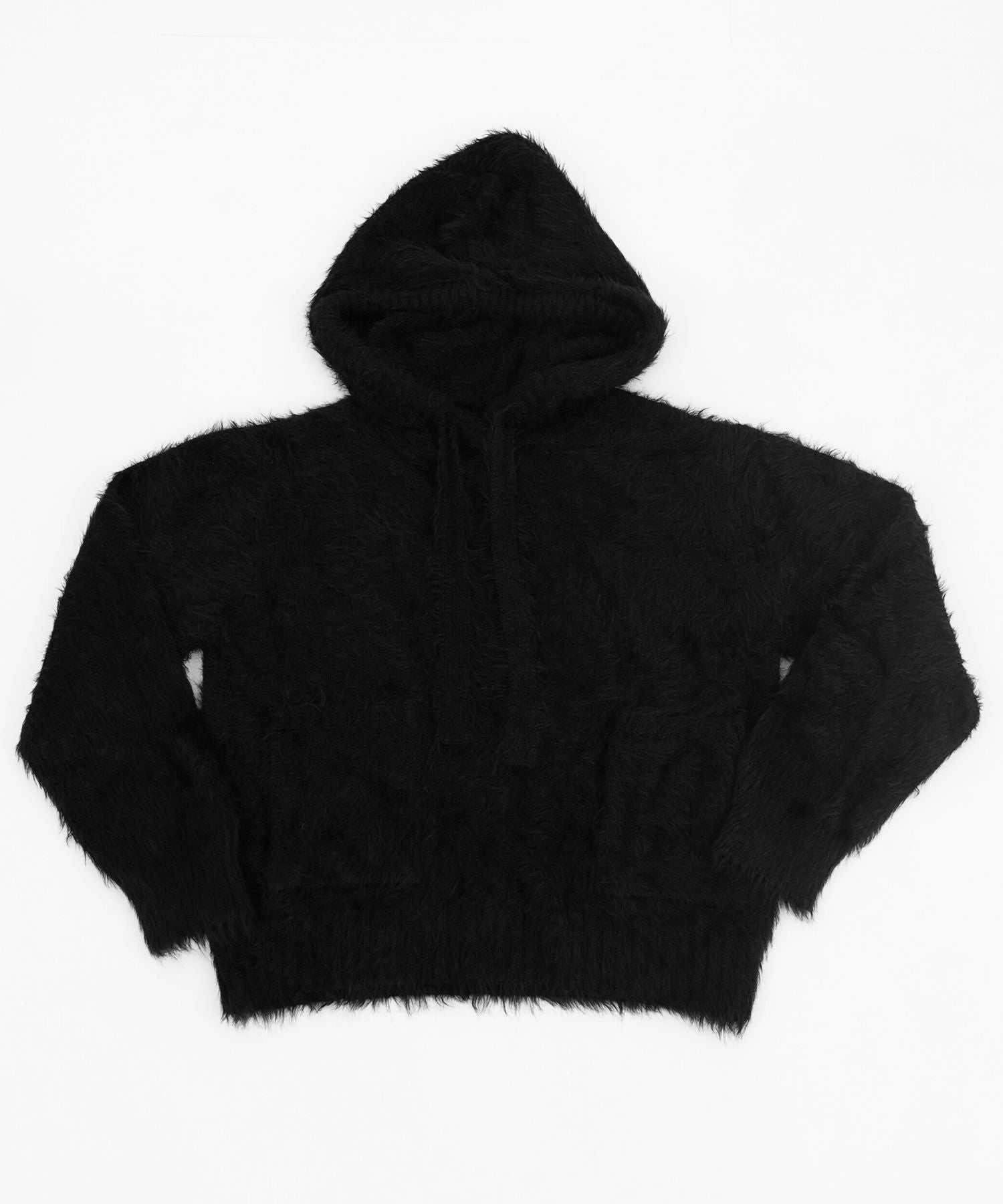 Fluffy cropped clearance hoodie