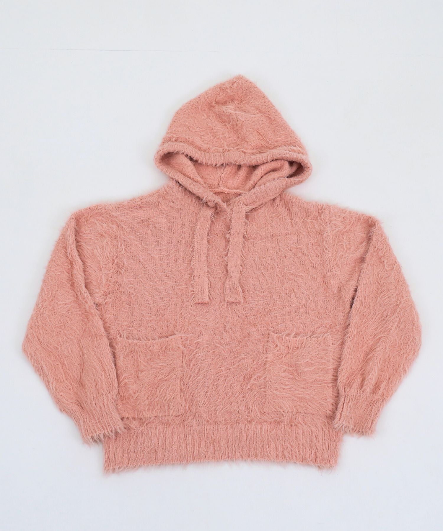 FEATHER KNIT HOODIE