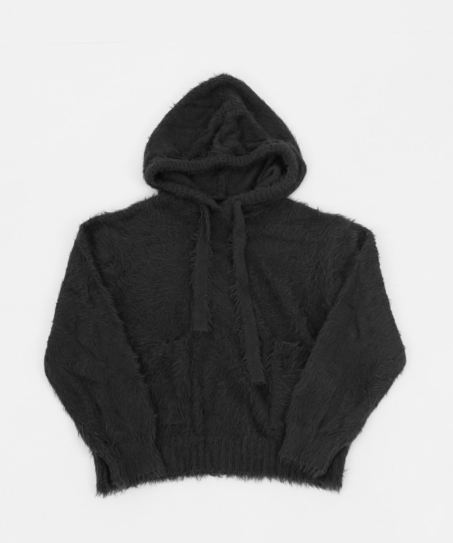FEATHER KNIT HOODIE