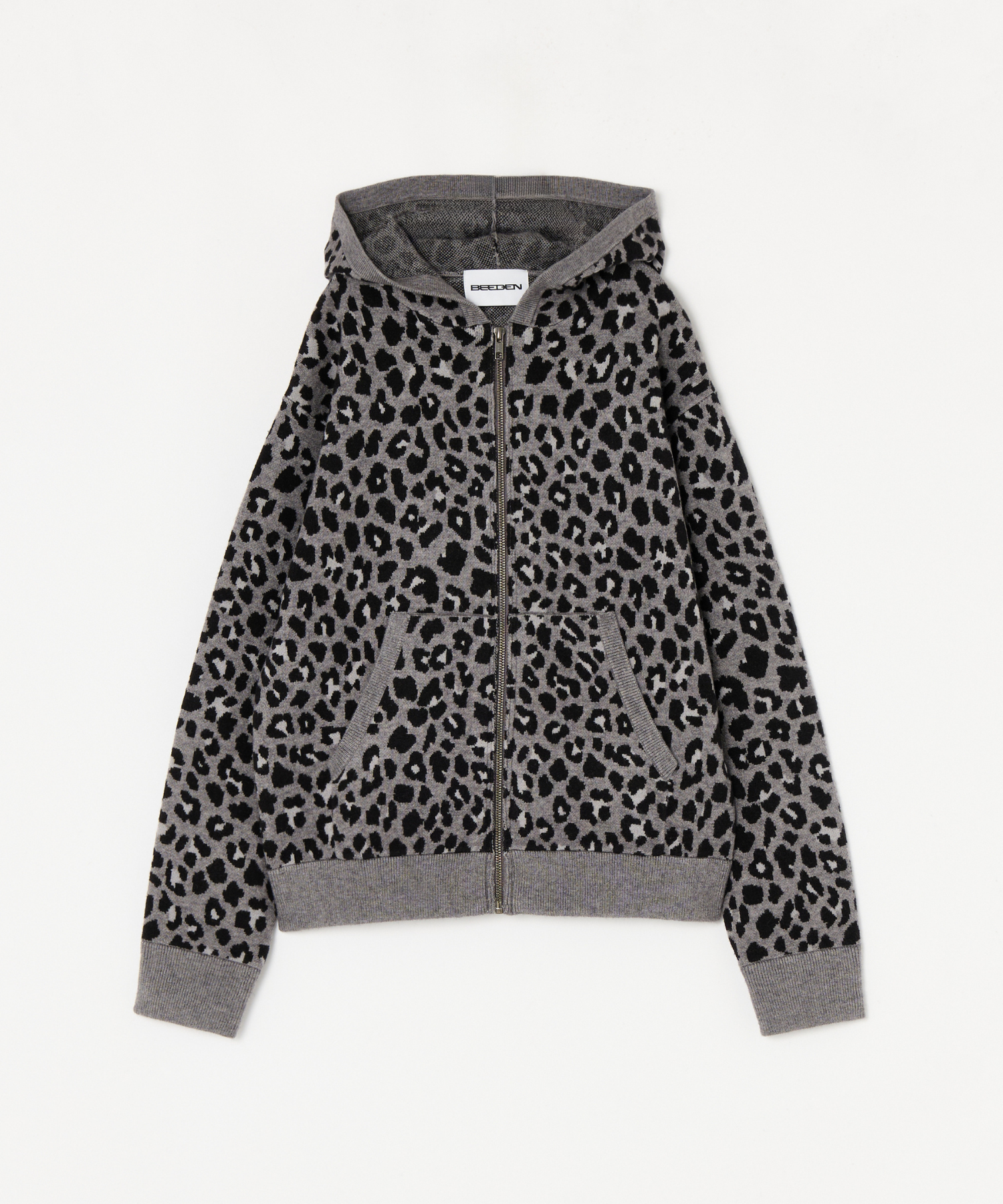 KNIT JQ LOOSE HOODIE – BEEDEN KNIT JQ LOOSE HOODIE – BEEDEN