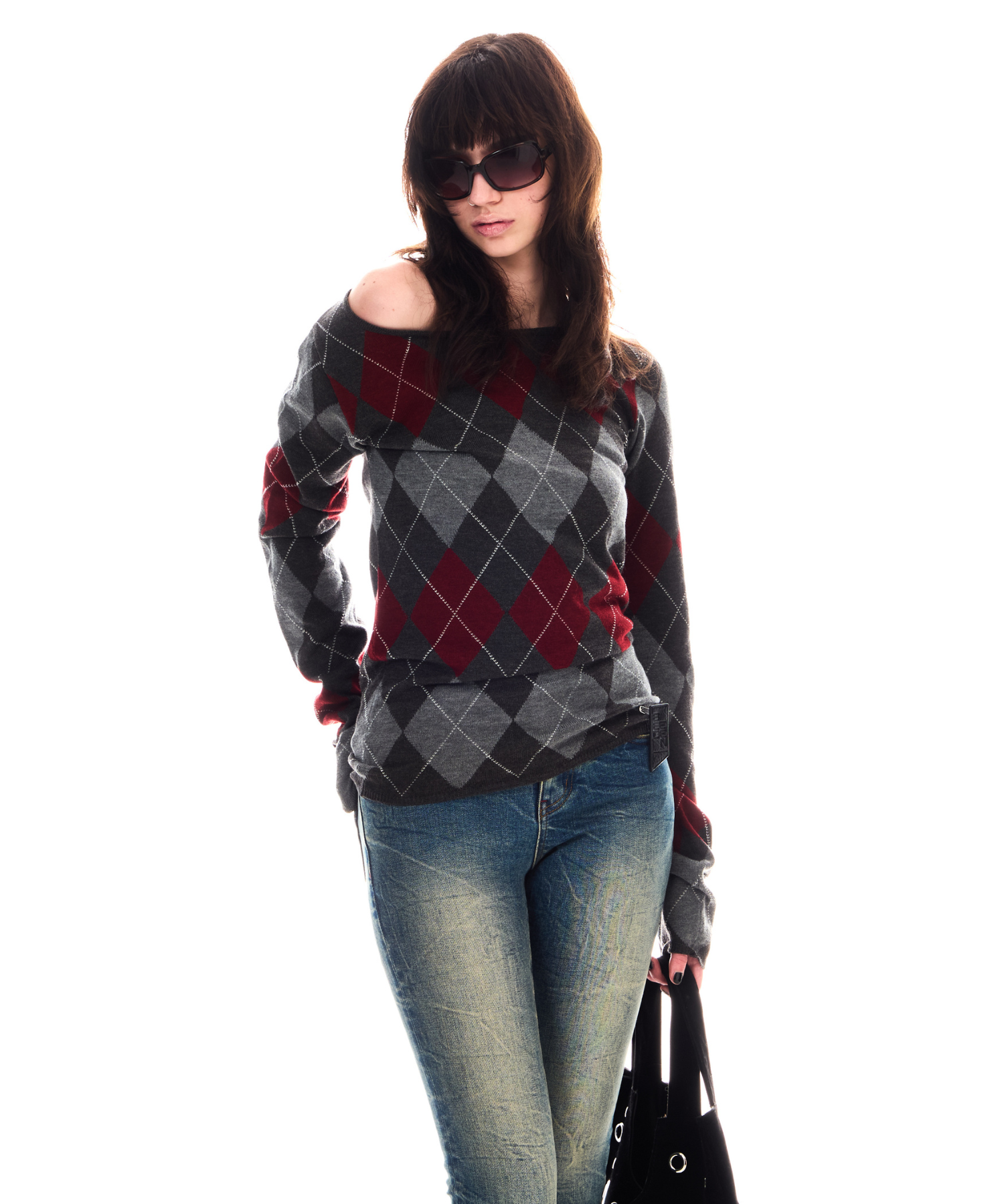 ARGYLE LOOSE KNIT TOPS – BEEDEN ARGYLE LOOSE KNIT TOPS – BEEDEN