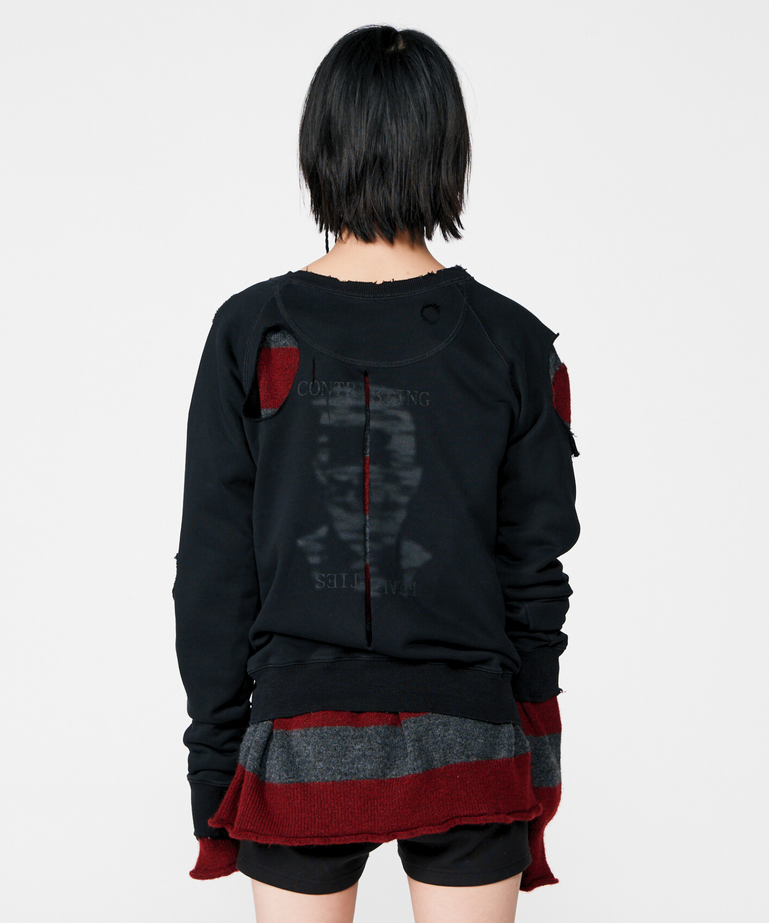 BEEDEN (ビーデン) WORN OUT 2WAY SW スウェット WORN OUT 2WAY SW – BEEDEN