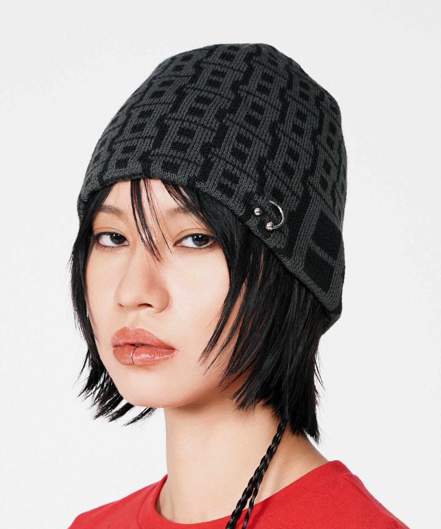 beeden b logo jq beanie ビーニー 黒 B LOGO JQ BEANIE – BEEDEN