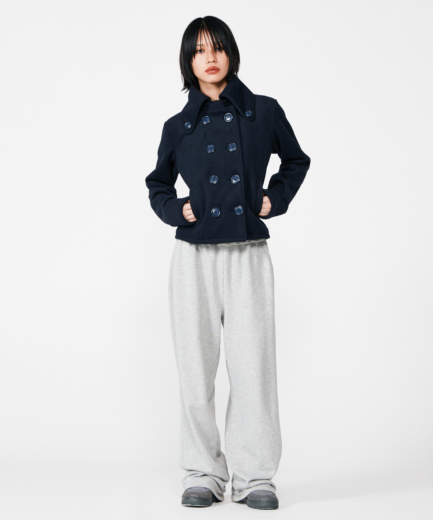 BIG COLLAR COMPACT COAT beeden BIG COLLAR COMPACT COAT beeden