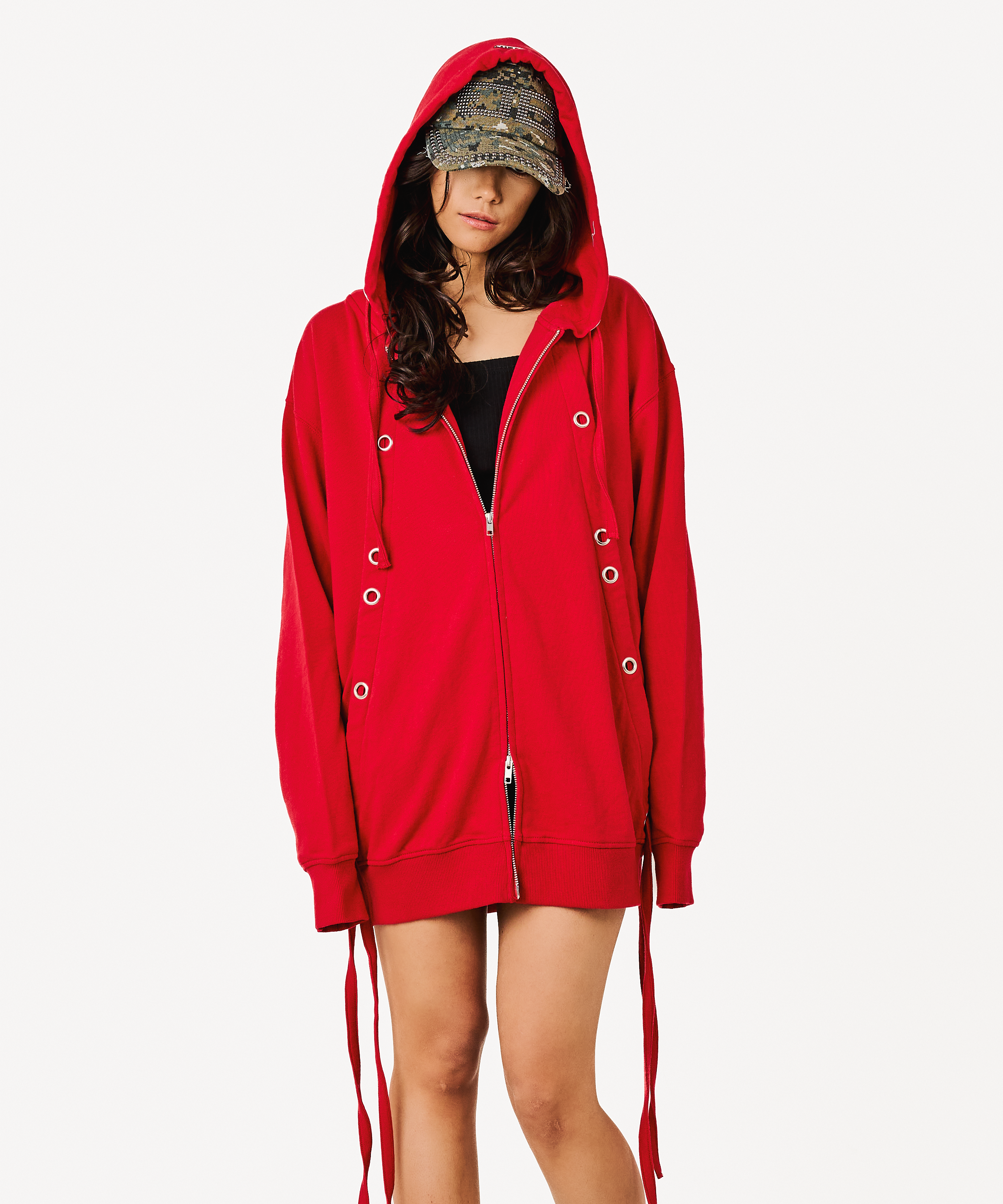 トップス beeden VEST STUDS HOODIE TOPS – BEEDEN
