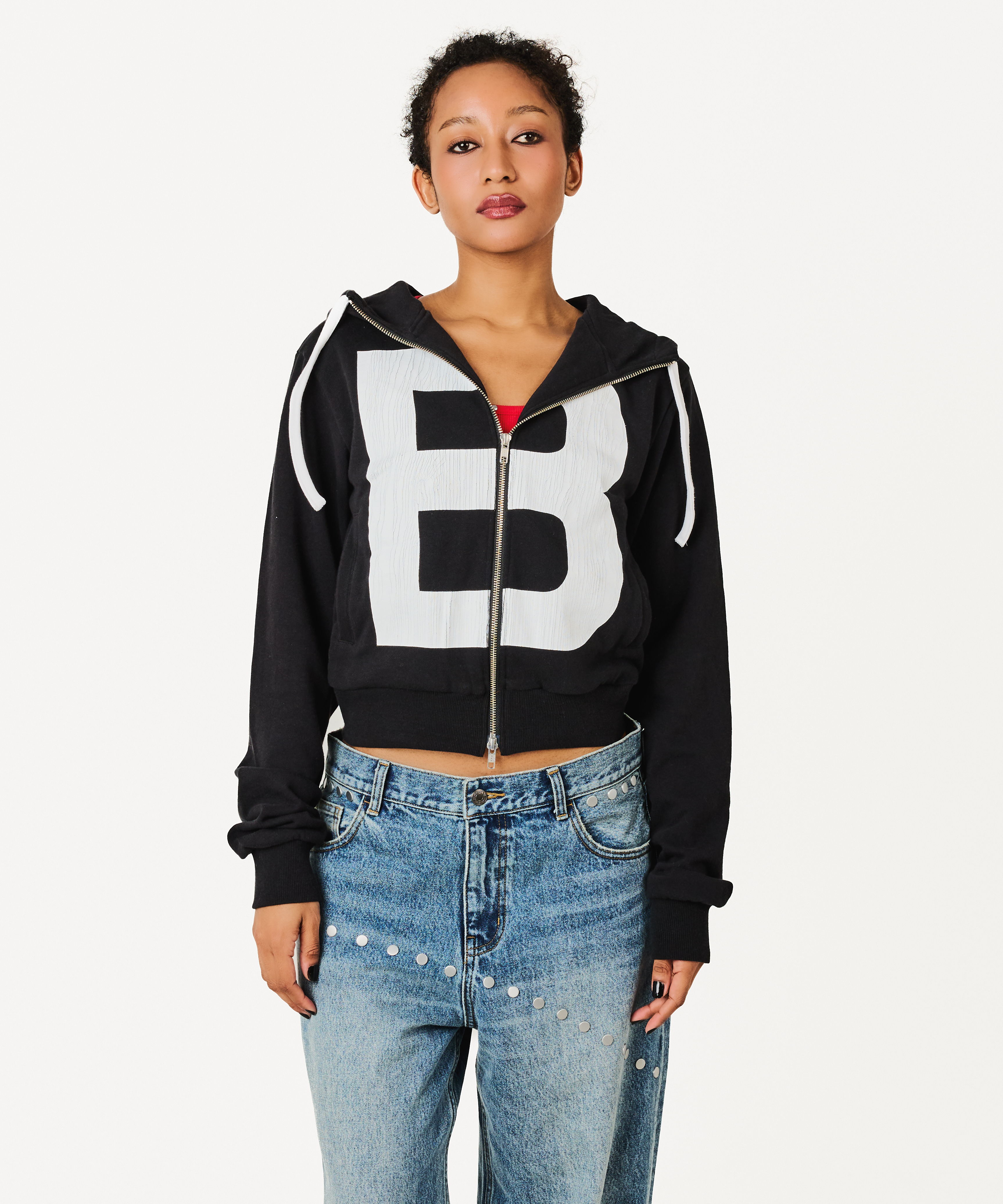トップス beeden VEST STUDS HOODIE TOPS – BEEDEN