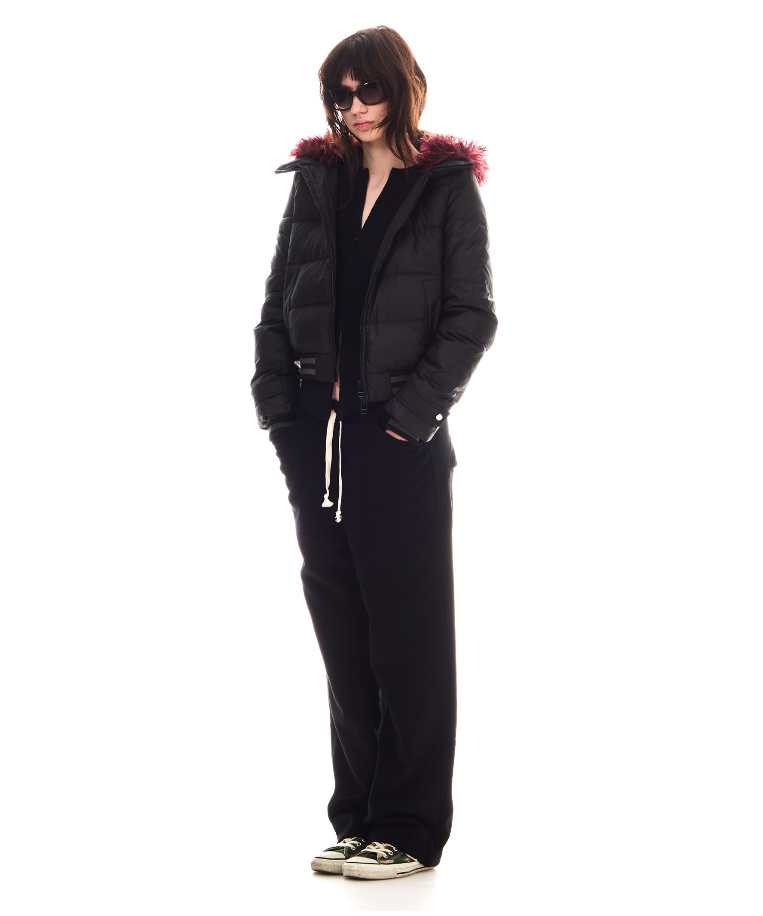 DETACHABLE FUR COMPACT PUFFER JACKET – BEEDEN DETACHABLE FUR COMPACT PUFFER JACKET – BEEDEN