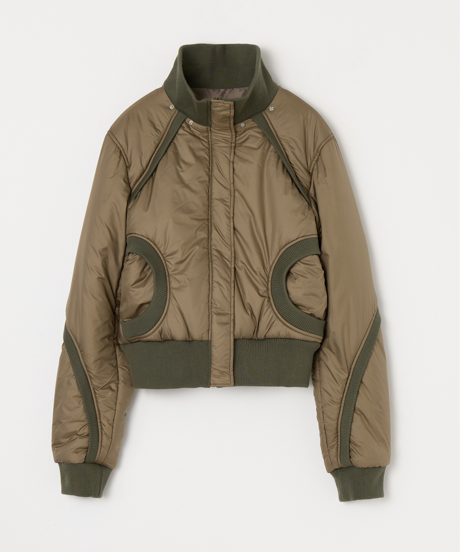 ジャケット・アウター BEEDEN SWITCHING RIB 2WAY PUFFER JACKET ジャケット・アウター BEEDEN SWITCHING RIB 2WAY PUFFER JACKET