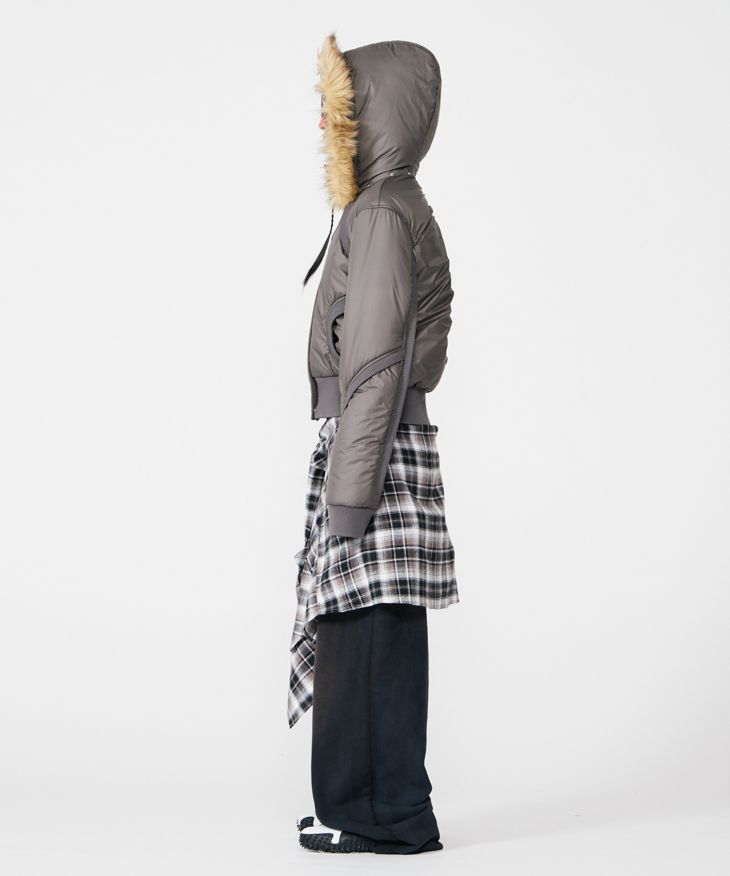 beeden SWITCHING RIB 2WAY PUFFER JACKET beeden SWITCHING RIB 2WAY PUFFER JACKET