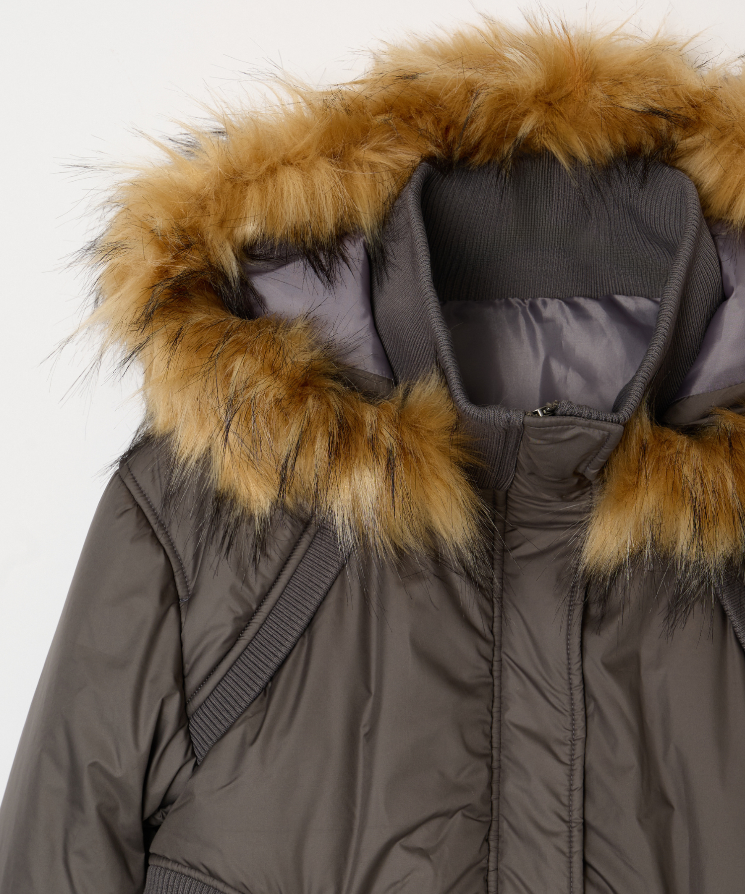 ジャケット・アウター BEEDEN SWITCHING RIB 2WAY PUFFER JACKET ジャケット・アウター BEEDEN SWITCHING RIB 2WAY PUFFER JACKET