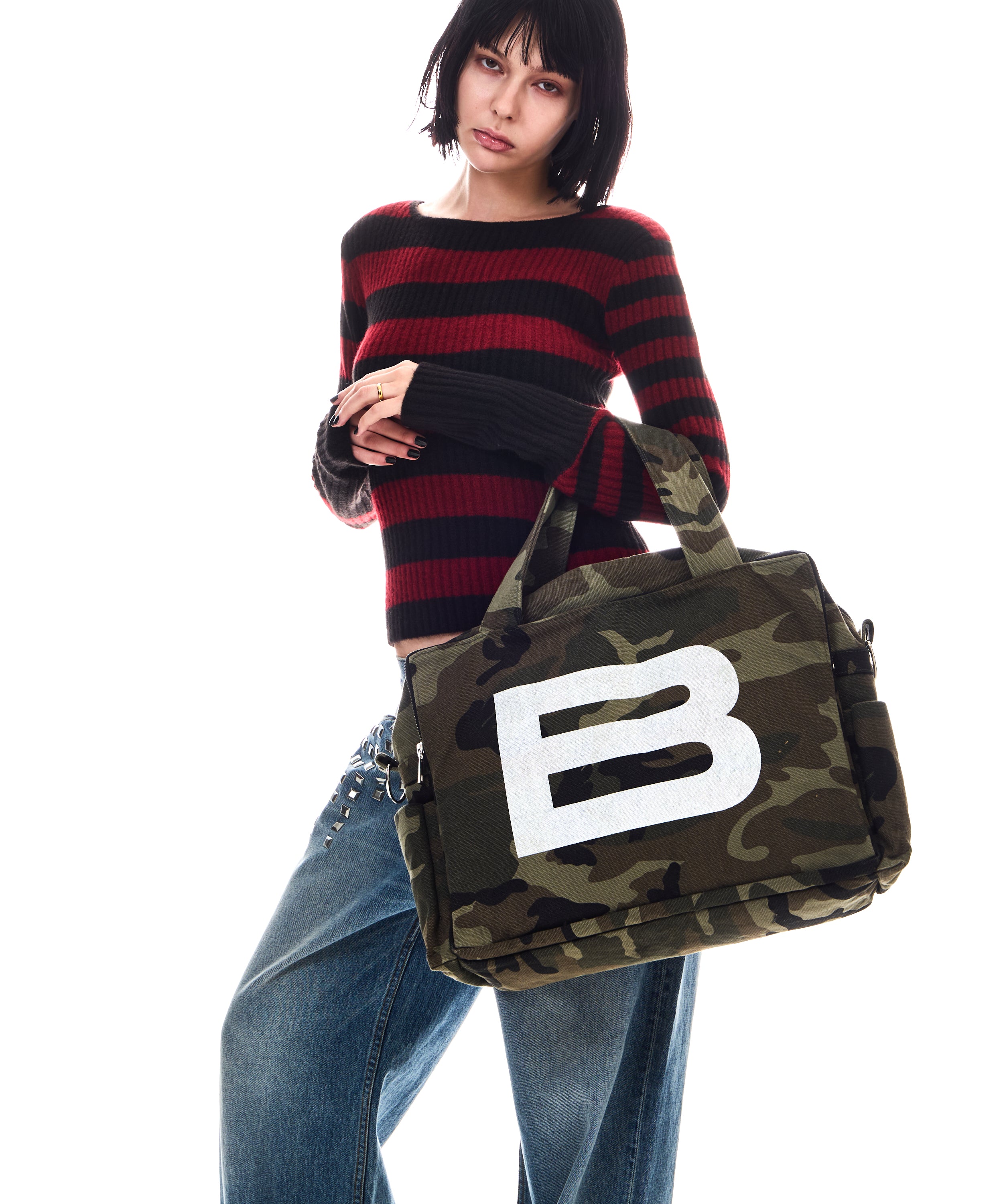 BIGサイズ BEEDEN BIG B LOGO BAG カモ柄 BEEDEN BIG B LOGO BAG カモ柄